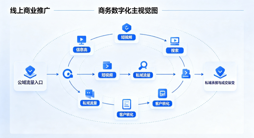 宿迁线上商业推广怎么做？全域流量闭环搭建与低成本转化实战指南